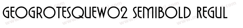 GeogrotesqueW02 Semibold Regular字体转换